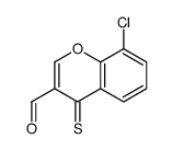 8-chloro-4-sulfanylidenechromene-3-carbaldehyde Structure