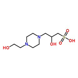 3-(羟乙基哌嗪)-2-羟基丙磺酸结构式