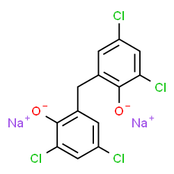 disodium 2,2'-methylenebis[4,6-dichlorophenolate] Structure