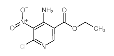 4-氨基-6-氯-5-硝基烟酸乙酯结构式