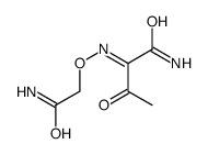 2-(2-amino-2-oxoethoxy)imino-3-oxobutanamide Structure