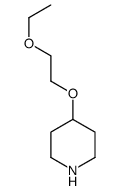 4-(2-Ethoxyethoxy)piperidine Structure