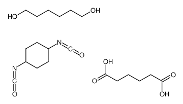 1,4-diisocyanatocyclohexane,hexanedioic acid,hexane-1,6-diol结构式