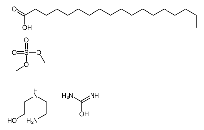 2-(2-aminoethylamino)ethanol,dimethyl sulfate,octadecanoic acid,urea Structure