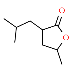 Dihydro-5-methyl-3-(2-methylpropyl)-2(3H)-furanone结构式