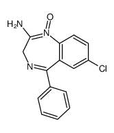 7-chloro-1-oxy-5-phenyl-3H-benzo[e][1,4]diazepin-2-ylamine结构式