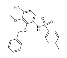 2-benzyloxy-3-methoxy-N1-(p-toluenesulfonyl)benzene-1,4-diamine Structure
