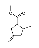 2-Methyl-4-methylene-1-cyclopentanecarboxylic acid methyl ester Structure