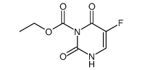 5-Fluoro-2,6-dioxo-3,6-dihydro-2H-pyrimidine-1-carboxylic acid ethyl ester结构式