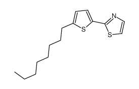 2-(5-octylthiophen-2-yl)-1,3-thiazole Structure