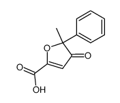 4,5 dihydro 5 methyl 4 oxo 5 phenyl 2 furancarboxylic acid Structure