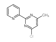 4-氯-6-甲基-2-(吡啶-2-基)嘧啶结构式
