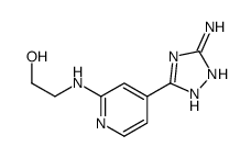 2-[[4-(3-amino-1H-1,2,4-triazol-5-yl)pyridin-2-yl]amino]ethanol Structure