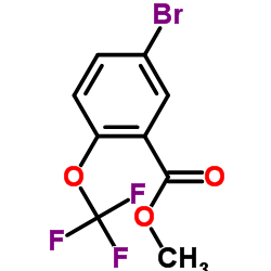 5-溴-2-(三氟甲氧基)苯甲酸甲酯结构式