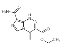 ethyl 7-carbamoyl-2-methylidene-1,4,5,8-tetrazabicyclo[4.3.0]nona-3,6,8-triene-3-carboxylate结构式