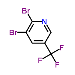 2,3-Dibromo-5-(trifluoromethyl)pyridine Structure