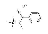 N,N,N-trimethyl-1-phenylpropan-2-aminium-1-dchloride结构式