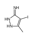 4-Iodo-5-Methyl-1H-pyrazol-3-ylamine Structure