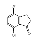 4-BROMO-7-HYDROXY-2,3-DIHYDRO-1H-INDEN-1-ONE Structure