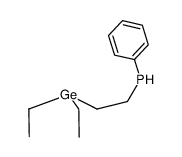 2-(diethylgermyl)-1-(phenylphosphino)ethane结构式