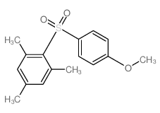 2-(4-methoxyphenyl)sulfonyl-1,3,5-trimethyl-benzene structure