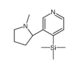 trimethyl-[3-[(2S)-1-methylpyrrolidin-2-yl]pyridin-4-yl]silane结构式