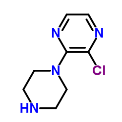 2-氯-3-哌嗪吡嗪结构式