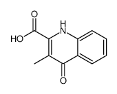 4-羟基-3-甲基-喹啉-2-羧酸结构式
