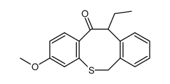 12-ethyl-5-hydro-8-methoxydibenzo(b,f)thiocin-11(12H)-one Structure