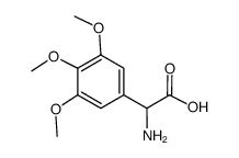 氨基-(3,4,5-三甲氧基-苯基)-乙酸结构式
