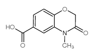 4-甲基-3-氧代-3,4-二氢-2H-苯并[1,4]噁嗪-6-羧酸结构式