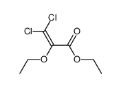 2-ethoxy-3,3-dichloro-acrylic acid ethyl ester Structure
