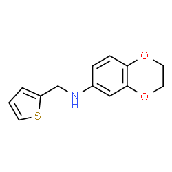 N-(噻吩-2-基甲基)-2,3-二氢-1,4-苯并二氧杂环己烷-6-胺结构式