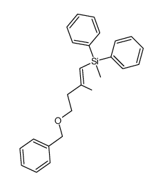 4-diphenylmethylsilyl-3-methyl-3-buten-1-ol benzyl ether Structure
