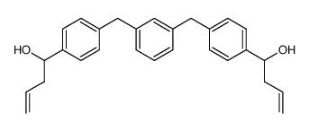 1,3-bis[4-(1-hydroxybut-3-enyl)benzyl]benzene结构式