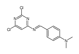 4-Pyrimidinamine, 2,6-dichloro-N-[[4-(dimethylamino)phenyl]methylene] Structure
