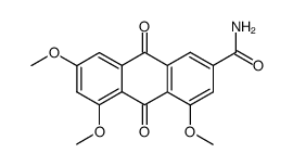 1,3,8-trimethoxy-6-carbamoyl-9,10-anthraquinone Structure