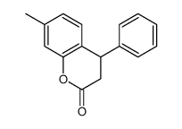 7-methyl-4-phenyl-3,4-dihydrochromen-2-one结构式