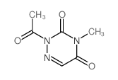 2-乙酰基-4-甲基-1,2,4-三嗪-3,5(2H,4H)-二酮结构式