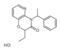 2-ethyl-4-(1-phenylethyl)pyrido[3,2-b][1,4]oxazin-3-one,hydrochloride Structure