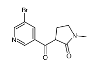 3-(5-bromopyridine-3-carbonyl)-1-methylpyrrolidin-2-one Structure