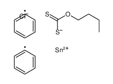 O-butyl [chloro(diphenyl)stannyl]sulfanylmethanethioate Structure