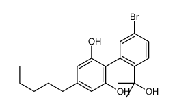 2-[5-bromo-2-(2-hydroxypropan-2-yl)phenyl]-5-pentylbenzene-1,3-diol Structure