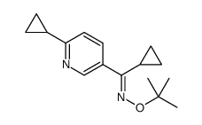 Methanone, cyclopropyl(6-cyclopropyl-3-pyridinyl)-, O-(1,1-dimethylethyl)oxime Structure