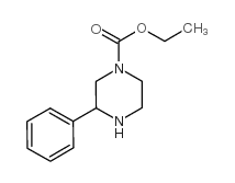 3-苯基哌嗪-1-甲酸乙酯结构式