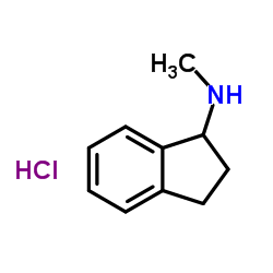 N-Methyl-1-indanamine hydrochloride (1:1)结构式