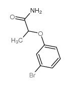 2-(3-溴苯氧基)丙酰胺结构式