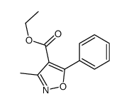 3-甲基-5-苯基-4-异噁唑羧酸乙酯结构式