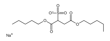 磺基琥珀酸-1,4-二戊酯钠盐结构式