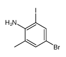 4-bromo-2-iodo-6-methylaniline Structure